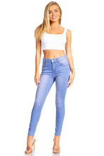Load image into Gallery viewer, BETWEEN US 1B High Rise Super Soft Blueberry Skinny Jeans