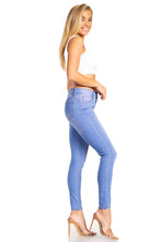 Load image into Gallery viewer, BETWEEN US 1B High Rise Super Soft Blueberry Skinny Jeans