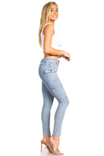 Load image into Gallery viewer, BETWEEN US PLUS SIZE HIGH RISE SKINNY JEANS WITH SIDE CARGO POCKETS