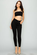 Load image into Gallery viewer, BETWEEN US 3B HIGH RISE RAYON BLACK SKINNY JEANS