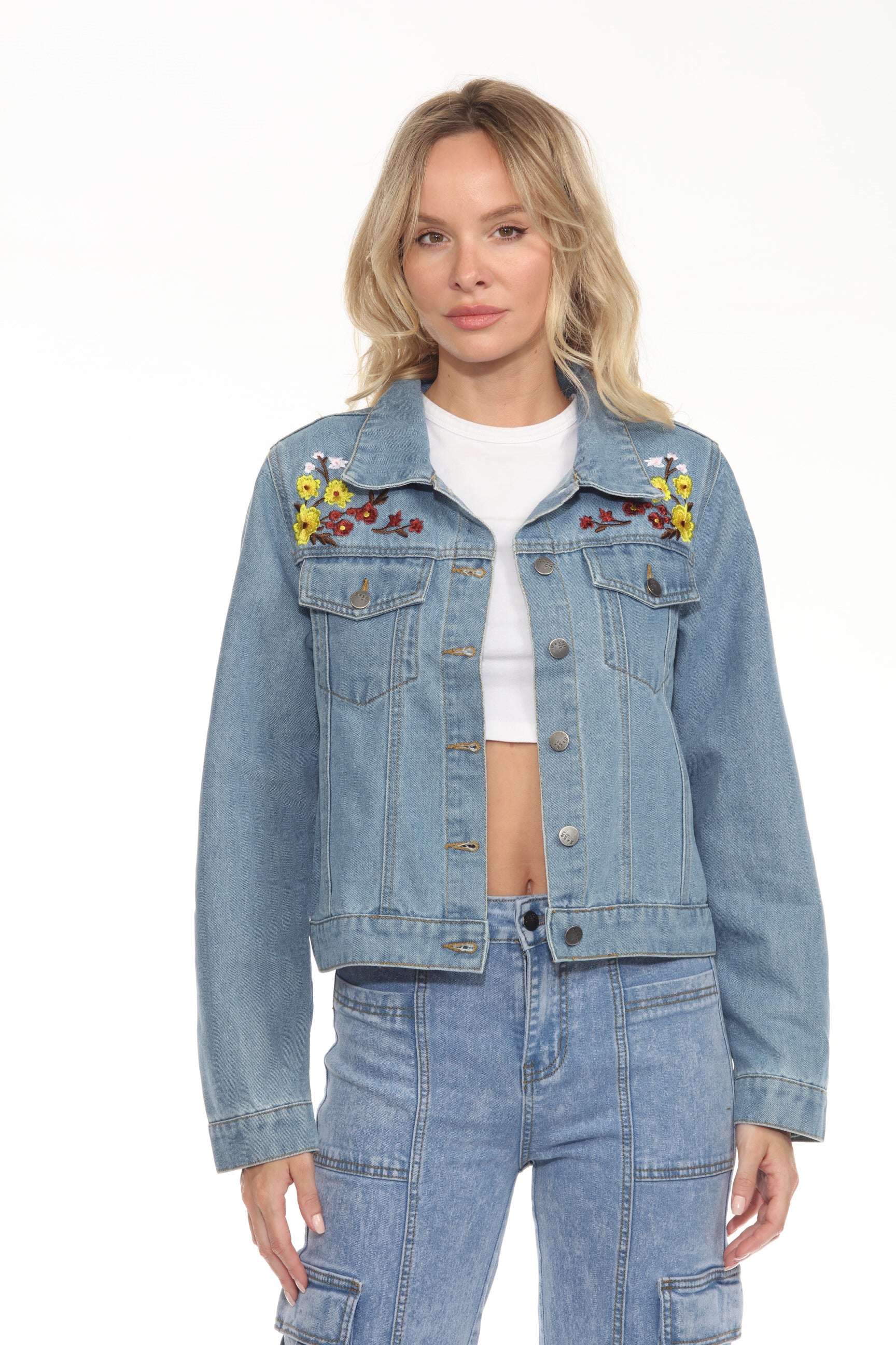 ジャケット・アウター ERNEST W. BAKER 22SS DENIM JACKET FLORAL ERNEST W BAKER 22SS DENIM JACKET FLORAL