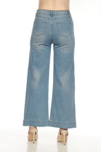 Load image into Gallery viewer, BETWEEN US WOMEN HIGH RISE WIDE LEG DENIM JEANS