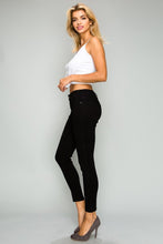 Load image into Gallery viewer, BETWEEN US PLUS SIZE 1B HIGH RISE RAYON BLACK SKINNY JEANS