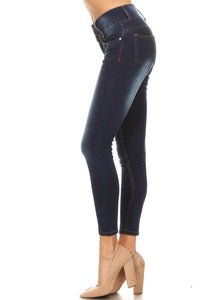 BETWEEN US 3B HIGH RISE RAYON SKINNY JEANS