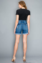 Load image into Gallery viewer, BETWEEN US HIGH RISE DESTRUCTED FRAY HEM BERMUDA SHORTS